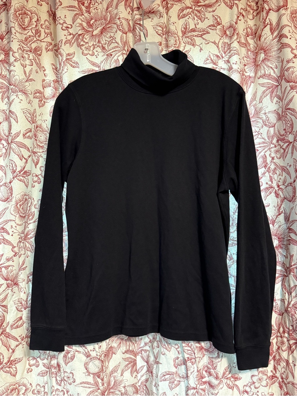 L.L. Bean Black Long Sleeve Turtleneck Top